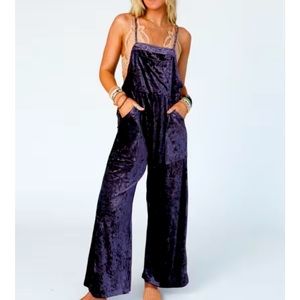 Plum Velvet Jumpsuit